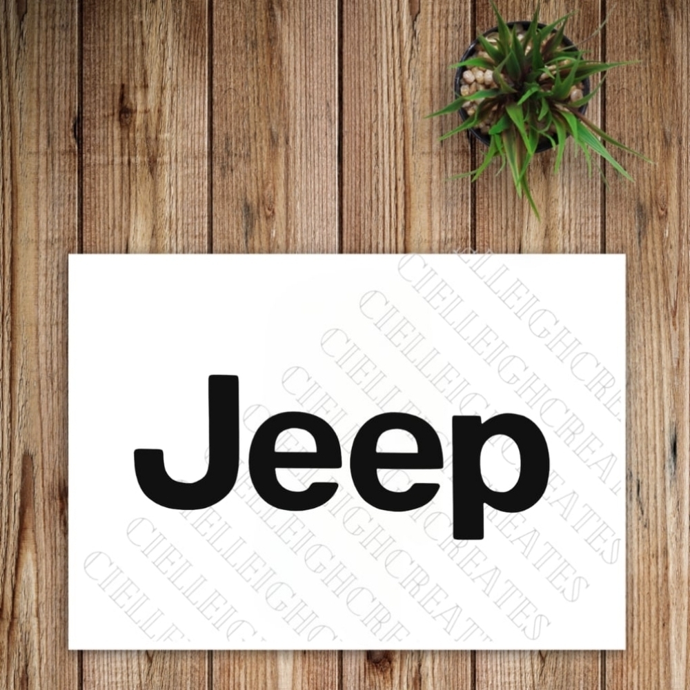 *2 for $20* Jeep Logo vinyl decal Sticker Handcrafted
